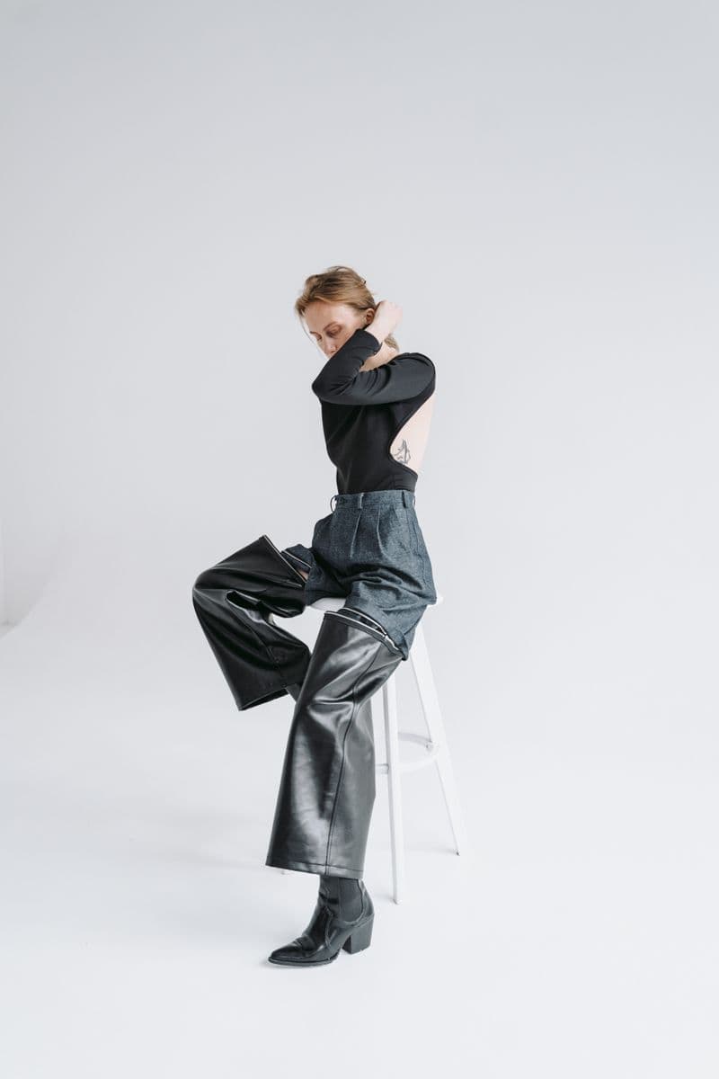 Tailored cigarette trousers